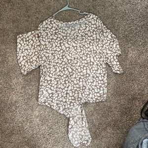 Women’s casual blouse cheetah